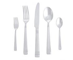 AmazonBasics MÃ©nagÃ¨re de 20 couverts en acier inoxydable, style bistrot - service pour 4 personnes
