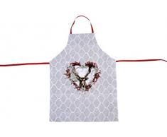 Laissez Lucie Faire Tablier cerfcoeur, Coton, Cerf CÅur, 91x72x0,5 cm