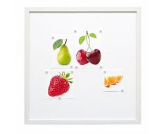Deknudt Frames S41VF1M Cadre Photo Panneau AimantÃ© Bois Blanc 30 x 40 cm