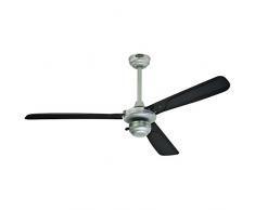 Westinghouse 7242240 Mountain Gale Ventilateur de plafond Acier Argent