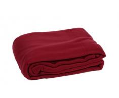 Comptoir du Linge POL18BOR Couverture Polaire 220 x 180 cm, 350g/m2, Bordeaux
