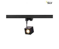 SLV 152320 Altra Dice Spot, angulaire, noir, GU10, max. 50 W, avec 3p.-adapter, en aluminium, Noir,