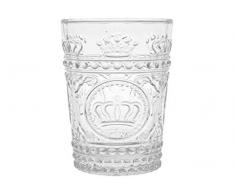 H&H Firenze Gobelet Verre 22 cl, Transparent, 1 PiÃ¨ce