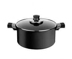 Tefal Casserole E44044 Talent Pro antiadhÃ©sive avec Couvercle, diamÃ¨tre 20 cm, Aluminium, Noir, 32 x 21,4 x 120 cm