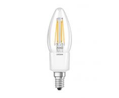 Osram Ampoule LED Filament, Forme flamme, Culot E14, Dimmable, 4,5W Equivalent 40W, 220-240V, claire, Blanc Chaud 2700K, Lot de 1 piÃ¨ce