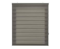 Blindecor Lira Store Enrouleur Double Tissage, Jour/Nuit Gris Anthracite, 120Â xÂ 180Â cm