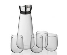 Kela Carafe Ã Eau avec Bouchon, Inclus 5 Verres, 1,3 L, Fontana, 12415