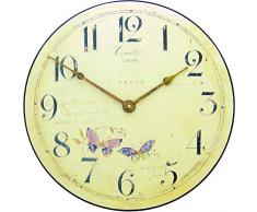 Roger Lascelles Clocks Horloge Murale Motif Papillons