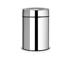 Brabantia 477560 Poubelle Slide Bin de Luxe 5 L Inox Brillant