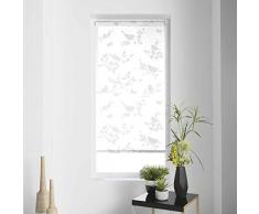 store dintérieur store enrouleur japonais 90x180 cm polyester rossignol blanc