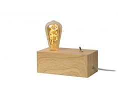 Lucide EDISON - Lampe De Table - Bois