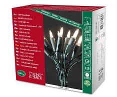 Konstsmide 6304-120 Mini Guirlande dintérieur 100 LED Blanc + Câble Vert 230V