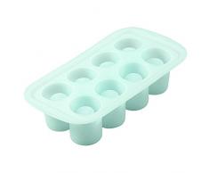 Wilton Moules Ronds en Silicone pour Verres 8 cavités, Multicolore