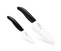 Kyocera KYOCOF-WH BK Couteau dOffice Fk-075-Wh + Couteau Chef Fk-140-Wh