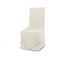 Soleil dOcre 004033 Panama Housse de Chaise Coton Ecru 37 x 50 x 115 cm