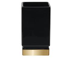 Spirella Roma Verre à Dents en grès Noir/doré