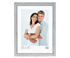 Deknudt Frames S43WF7 Cadre Photo Résine Gris Effet Rayures 20 x 20 cm