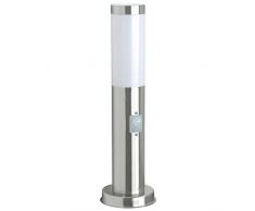 Ãclairage de jardin Smartwares RX1010-45S â Acier inoxydable â Détecteur de mouvement â Raccord E27 â 45 cm