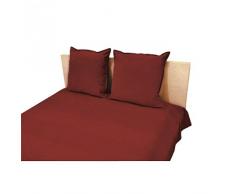 POYET MOTTE Ottoman Couvre-lit 100% Coton, Rouge, 220 x 250 cm