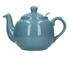 London Pottery Théière filtrante 2 Tasses Vert, Céramique, Aqua, 4 Cup