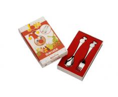Zilverstad 6838030 Couvert pour Enfant 2 pièces Jokie Acier INOX, Inoxydable, Couleur Argent, 36 x 12,7 cm