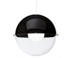 koziol suspension Orion, thermoplastique, noir et transparent, 31,5 x 31,5 x 30,5 cm