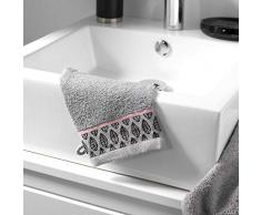 douceur dinterieur Botanica 2 GANTS DE TOILETTE, Gris, 15 x 21 CM