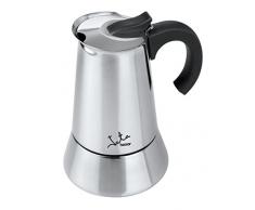 JATA Cafetière Italienne en Acier Inoxydable 15 x 15 x 28 cm