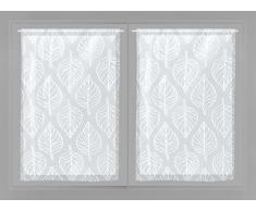 Soleil docre Paire de brise bise 60x120 MAUD blanc, Polyester, 60x120 cm