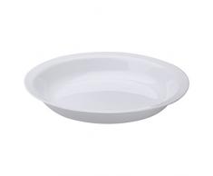 CORELLE 26 cm en Verre Vitrelle Winter Frost Assiette Creuse à Tarte, Lot de 3, Blanc