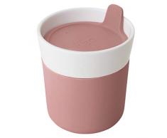 Berghoff 3950136 Mug de Voyage Porcelaine Rose Blanc 0,25 L