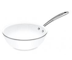 Lagostina Accademia Bianca Wok Blanc 28 cm CÃ©ramique