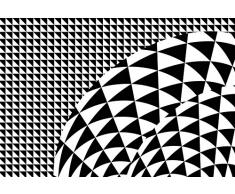 Tapisserie déco poster EVENTAIL GRAPHIQUE 3 x 2,70 m | Déco et photo murale XXL Qualité HD Scenolia