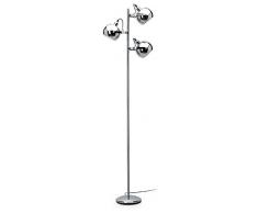 Mathias 3560290 Lampadaire Arvin 3LU Chrome D46 H167, MÃ©tal, E14, 40 W, ArgentÃ©