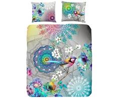 HIP Adele Parure de Couette, Coton, Gris, 220x200x1 cm