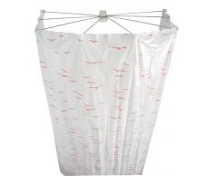 Ridder Ombrella 582020-350 Paravent de douche avec rideau Rose