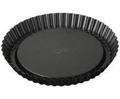 Dr. Oetker 2583 Moule à Tarte Back-Freude Ã22 cm Noir Acier, 22 x 22 x 5 cm