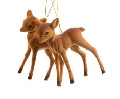 Decoris DEO4063433 Suspensions de NoÃ«l, Plastique, Marron, 10cm X 7,5cm