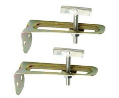 Wolfpack 4041600 Lot de 2 équerres pour lavabo 10 cm