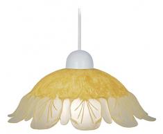 Tosel 10113 Suspension Jasmin Verre 100 W E27 Crème