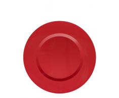 Platex 90010025419 Lot de 6 Assiettes en MÃ©lamine Vestah Cerise DiamÃ¨tre: 25,5 cm