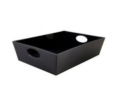 Opportunity 29B129911A770 Vide Poche Trapeze GM Noir, Plastique, 24x17,7x8 cm