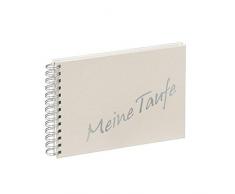 Pagna 13852â02 baby album photo Ã spirales meine baptÃªme 240 x 170 mm - 40 pages blanches cartonnÃ©es avec surimpression argent, blanc