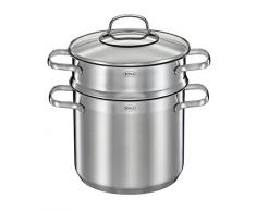 RÃSLE 13153 Casserole à pâtes Elegance à 20 cm, Acier Inoxydable, Argent, 20 cm