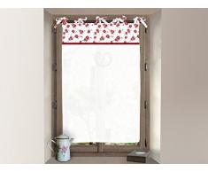 Soleil docre 043676 ELOISE Brise bise brodÃ© Coton Rouge 60x90 cm