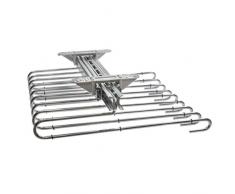 Prestige Pantalon dextraction Complet pour Armoire avec 11 cintres en Acier chromé, 0