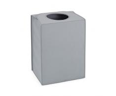 Brabantia 104282 Sac Ã Linge rectangulaire Gris, Velours, 30 x 20 x 10 cm