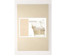 Comptoir du Linge Lot de 2 Taies doreiller Unies, Coton, Ecru, 65 x 65 cm