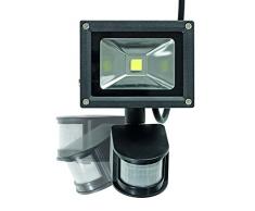 EASYmaxx 01219 Projecteur dExtÃ©rieur Ã LED avec DÃ©tecteur de Mouvement Aluminium Noir