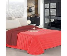 PETTI Artigiani Italiani - Couette, Couette été, Bordeaux, Double Face, 240x260 cm , Couvre Lit, 100% Made in Italy